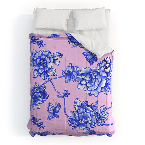Jacqueline Maldonado Chinoserie Floral Blush Comforter