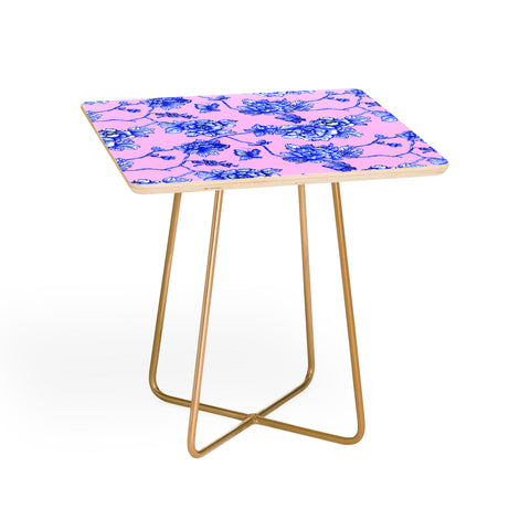 Jacqueline Maldonado Chinoserie Floral Blush Side Table