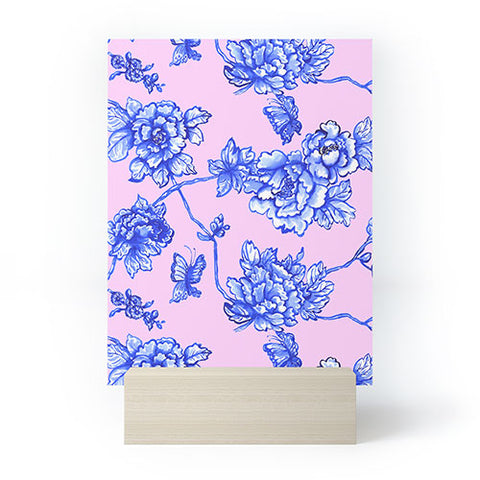 Jacqueline Maldonado Chinoserie Floral Blush Mini Art Print