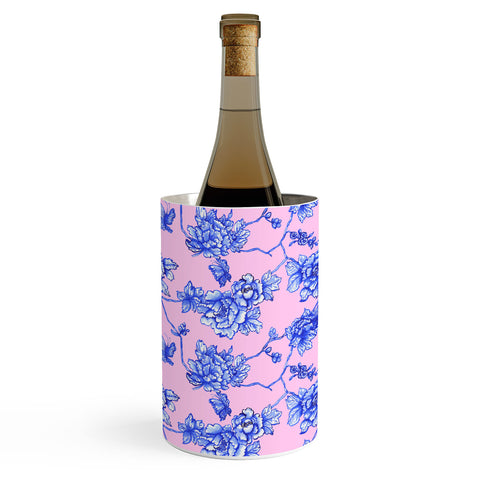 Jacqueline Maldonado Chinoserie Floral Blush Wine Chiller