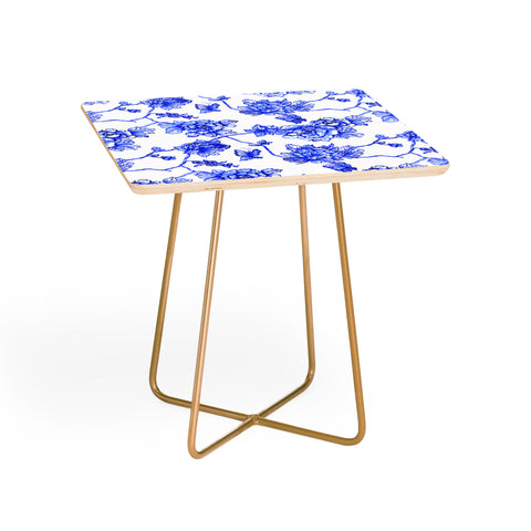 Jacqueline Maldonado Chinoserie Floral White Side Table