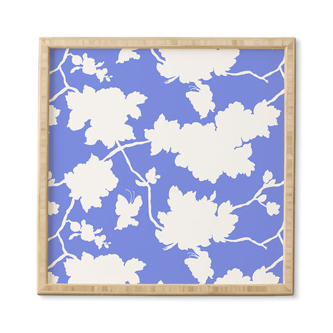 Jacqueline Maldonado Chinoserie Silhouette Blue Framed Wall Art