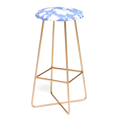 Jacqueline Maldonado Chinoserie Silhouette Blue Bar Stool