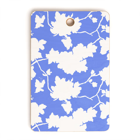 Jacqueline Maldonado Chinoserie Silhouette Blue Cutting Board Rectangle