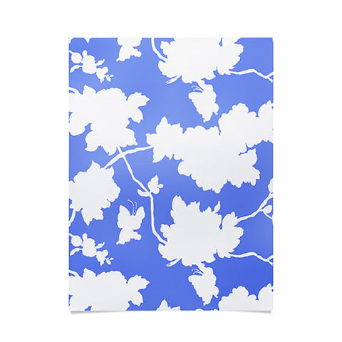 Jacqueline Maldonado Chinoserie Silhouette Blue Poster