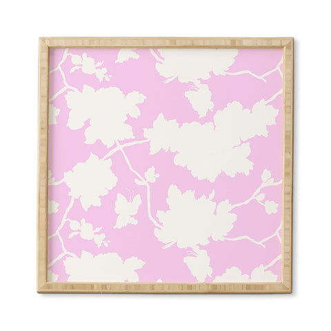 Jacqueline Maldonado Chinoserie Silhouette Blush Framed Wall Art