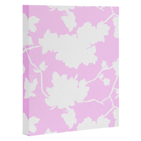 Jacqueline Maldonado Chinoserie Silhouette Blush Art Canvas