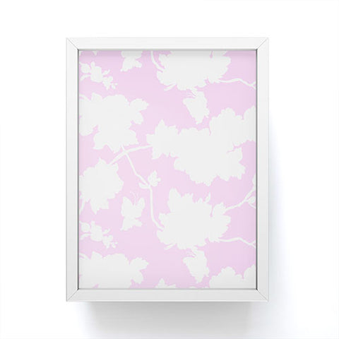 Jacqueline Maldonado Chinoserie Silhouette Blush Framed Mini Art Print