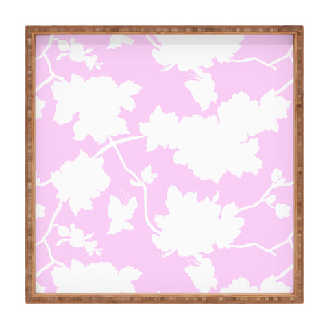 Jacqueline Maldonado Chinoserie Silhouette Blush Square Tray
