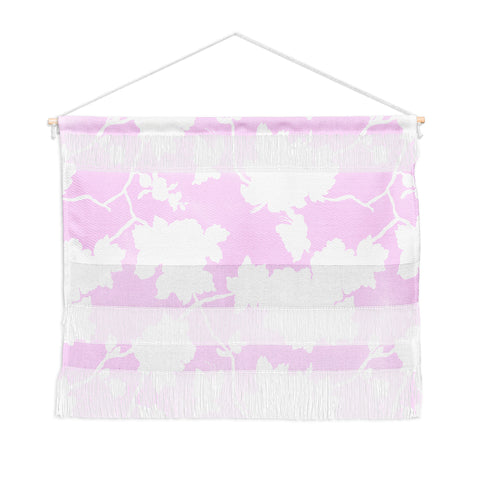 Jacqueline Maldonado Chinoserie Silhouette Blush Wall Hanging Landscape