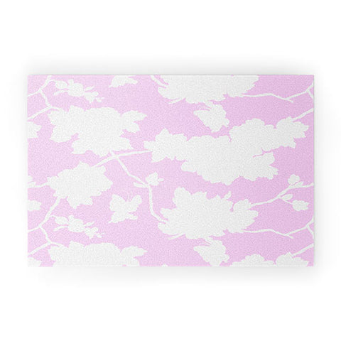 Jacqueline Maldonado Chinoserie Silhouette Blush Welcome Mat