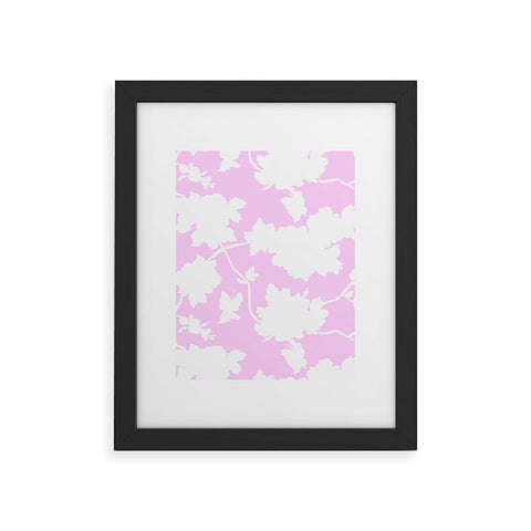 Jacqueline Maldonado Chinoserie Silhouette Blush Framed Art Print
