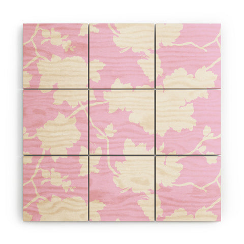 Jacqueline Maldonado Chinoserie Silhouette Blush Wood Wall Mural