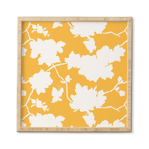 Jacqueline Maldonado Chinoserie Silhouette Yellow Framed Wall Art