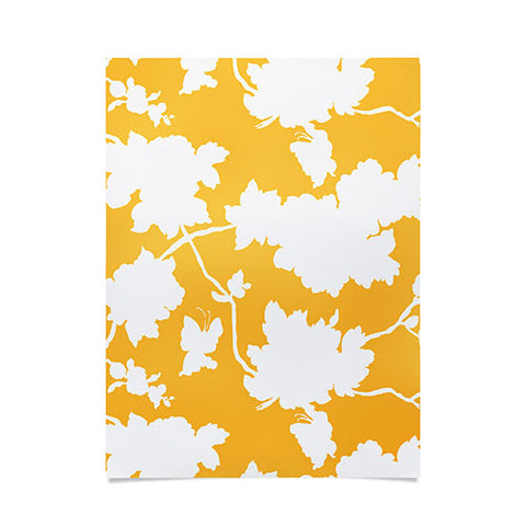 Jacqueline Maldonado Chinoserie Silhouette Yellow Poster