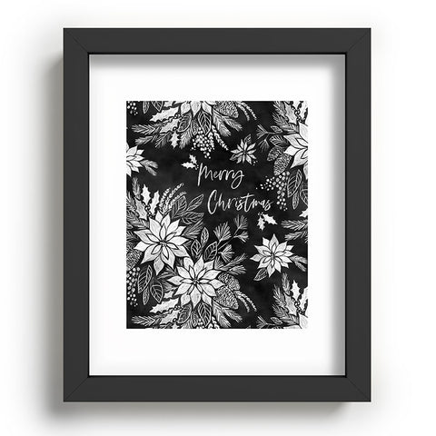 Jacqueline Maldonado Christmas Chalkboard Recessed Framing Rectangle