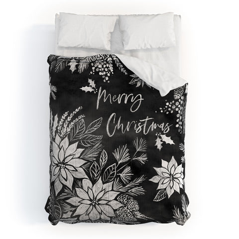 Jacqueline Maldonado Christmas Chalkboard Comforter