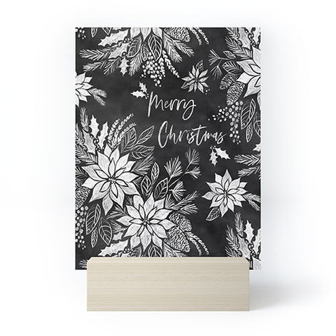 Jacqueline Maldonado Christmas Chalkboard Mini Art Print