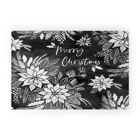 Jacqueline Maldonado Christmas Chalkboard Welcome Mat