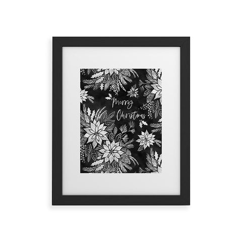 Jacqueline Maldonado Christmas Chalkboard Framed Art Print