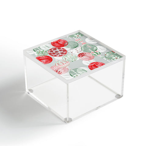 Jacqueline Maldonado Christmas Dove Ornaments Acrylic Box