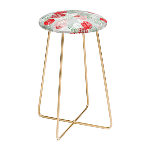 Jacqueline Maldonado Christmas Dove Ornaments Counter Stool