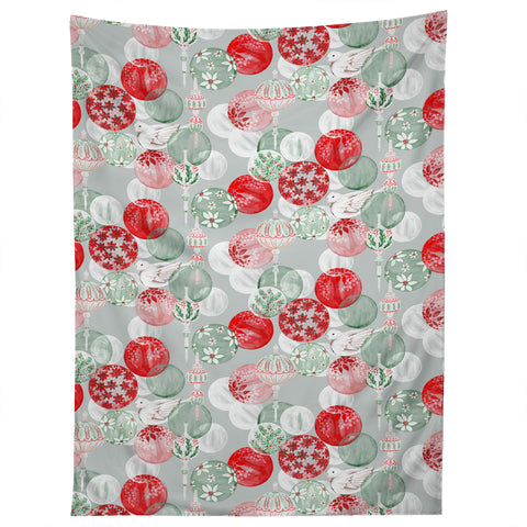 Jacqueline Maldonado Christmas Dove Ornaments Tapestry