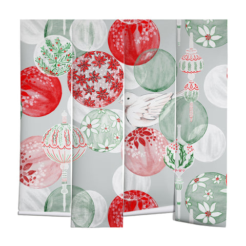 Jacqueline Maldonado Christmas Dove Ornaments Wall Mural