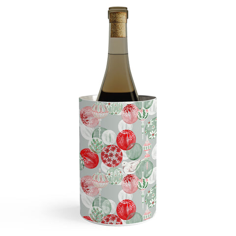 Jacqueline Maldonado Christmas Dove Ornaments Wine Chiller