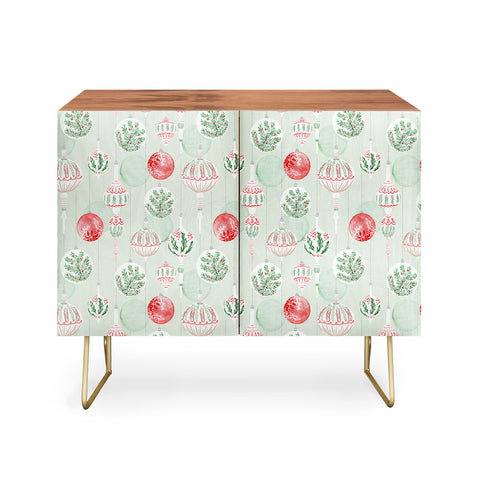 Jacqueline Maldonado Christmas Ornaments Green Credenza