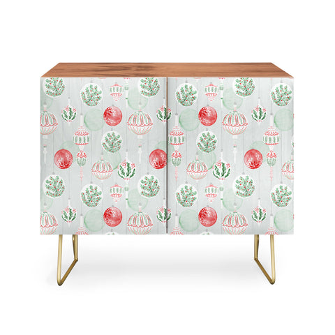 Jacqueline Maldonado Christmas Ornaments Grey Credenza
