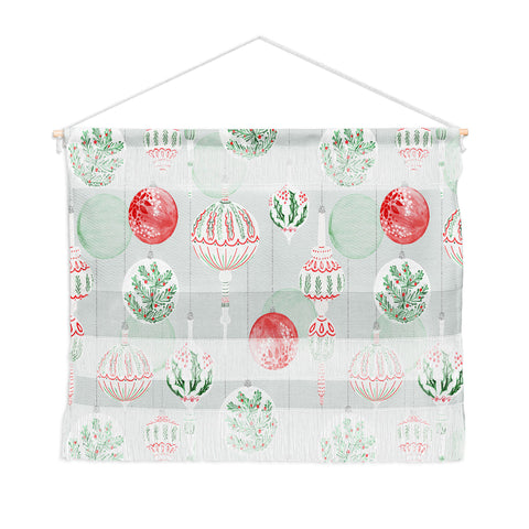 Jacqueline Maldonado Christmas Ornaments Grey Wall Hanging Landscape