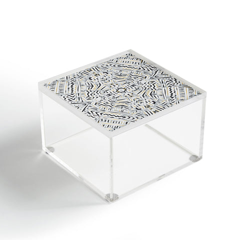 Jacqueline Maldonado Clandestine Black White Gold Acrylic Box