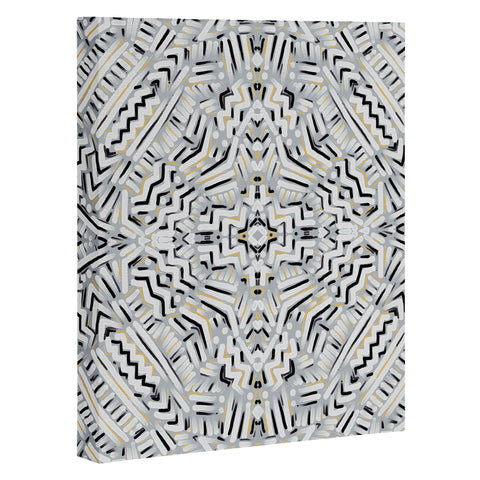 Jacqueline Maldonado Clandestine Black White Gold Art Canvas