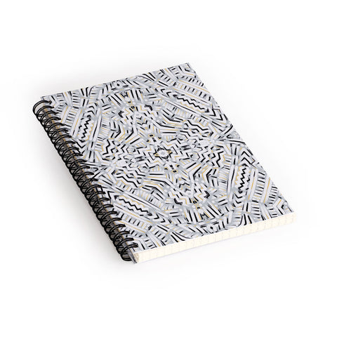Jacqueline Maldonado Clandestine Black White Gold Spiral Notebook