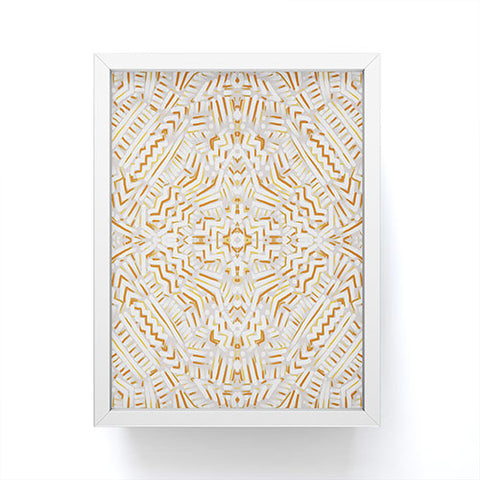 Jacqueline Maldonado Clandestine White Orange Framed Mini Art Print