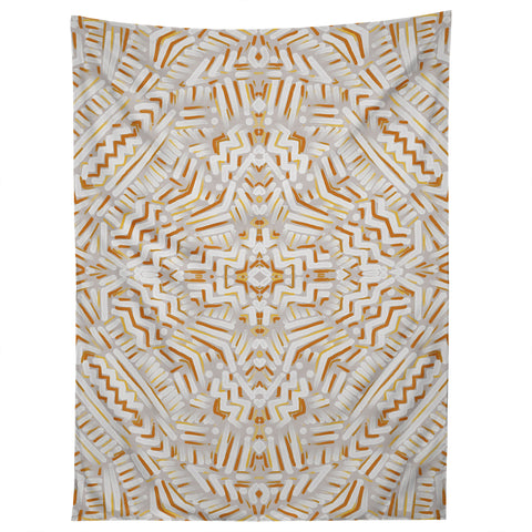 Jacqueline Maldonado Clandestine White Orange Tapestry