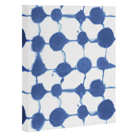 Jacqueline Maldonado Connect Dots Blue Art Canvas