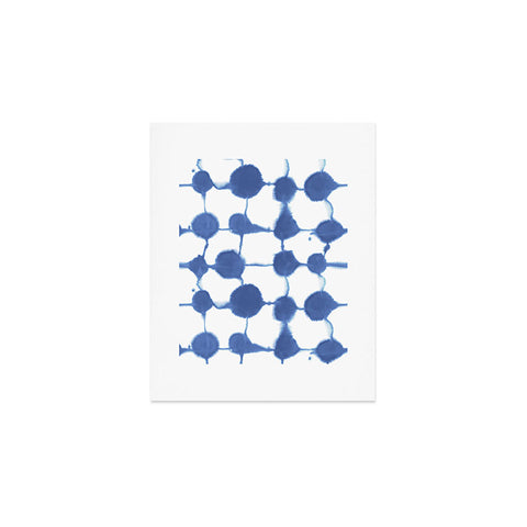 Jacqueline Maldonado Connect Dots Blue Art Print