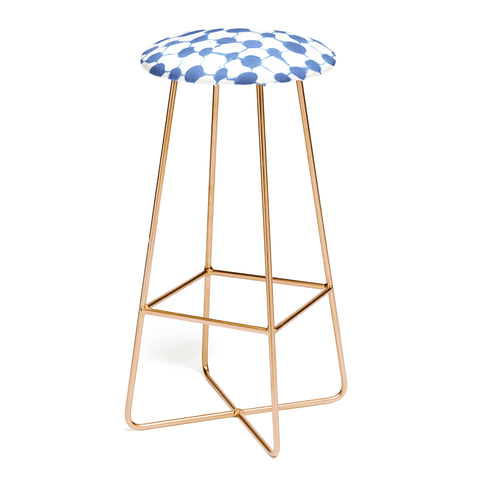Jacqueline Maldonado Connect Dots Blue Bar Stool