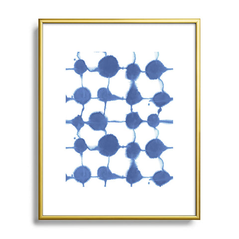 Jacqueline Maldonado Connect Dots Blue Metal Framed Art Print