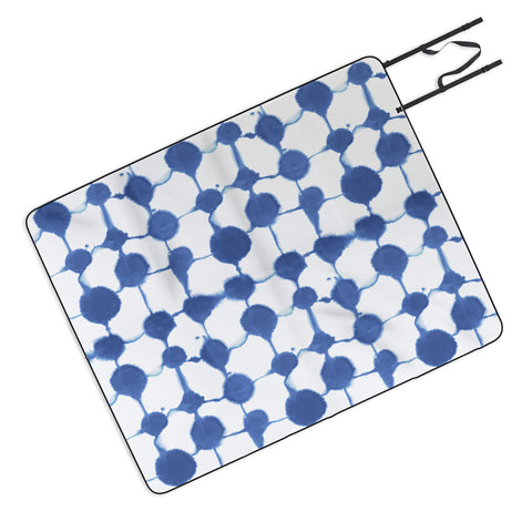 Jacqueline Maldonado Connect Dots Blue Picnic Blanket