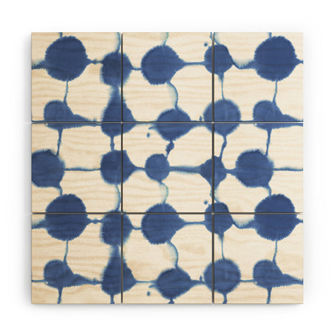 Jacqueline Maldonado Connect Dots Blue Wood Wall Mural