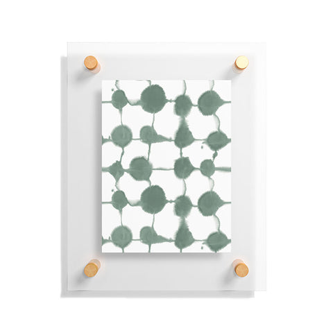 Jacqueline Maldonado Connect Dots Slate Green Floating Acrylic Print