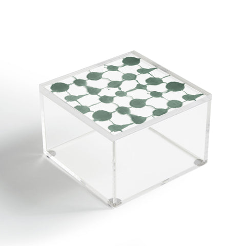 Jacqueline Maldonado Connect Dots Slate Green Acrylic Box