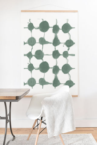 Jacqueline Maldonado Connect Dots Slate Green Art Print And Hanger