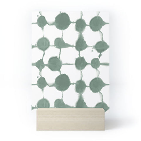 Jacqueline Maldonado Connect Dots Slate Green Mini Art Print