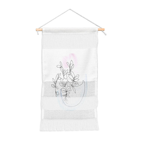 Jacqueline Maldonado Contour Line Botanical 1 Wall Hanging Portrait