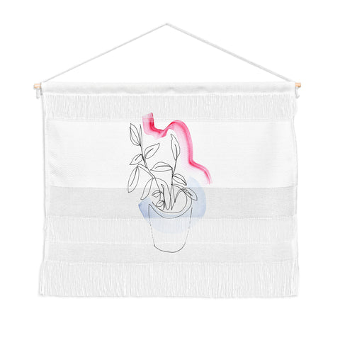 Jacqueline Maldonado Contour Line Botanical 2 Wall Hanging Landscape