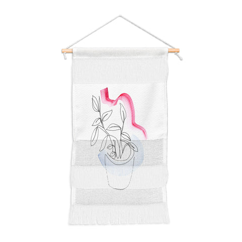 Jacqueline Maldonado Contour Line Botanical 2 Wall Hanging Portrait